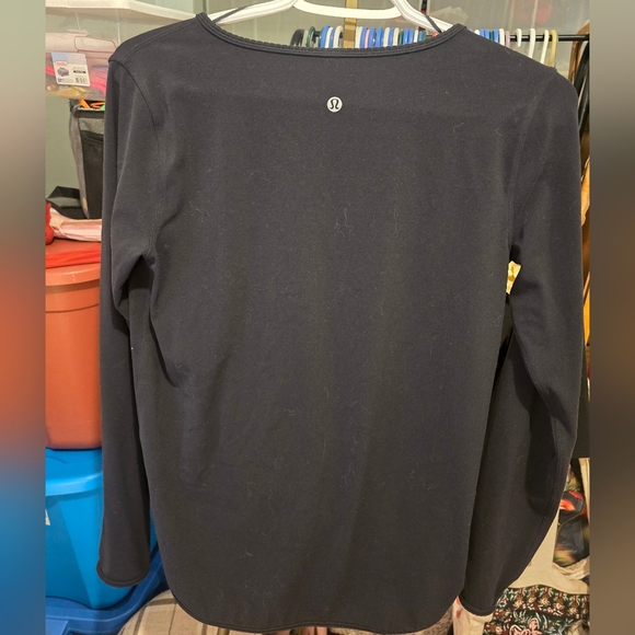 lululemon athletica Tops - lululemon athletica Long Sleeve Crew Top - Black 17 Ptp Call Out In Photo